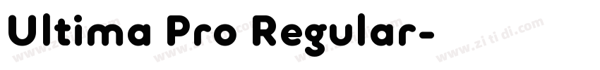 Ultima Pro Regular字体转换